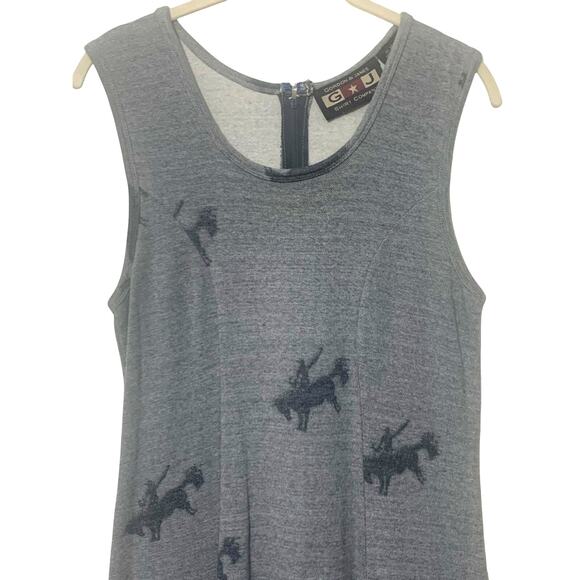 Vintage Rodeo Cowgirl Midi Dress Gordon & James Bronco Dress! sz S - Picture 4 of 8